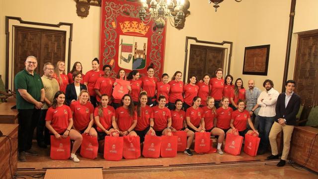 Recepción en el Ayuntamiento de Zamora de la Selección Española Femenina de Rugby