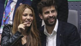 Shakira y Gerard Piqué durante la Copa Davis 2019.