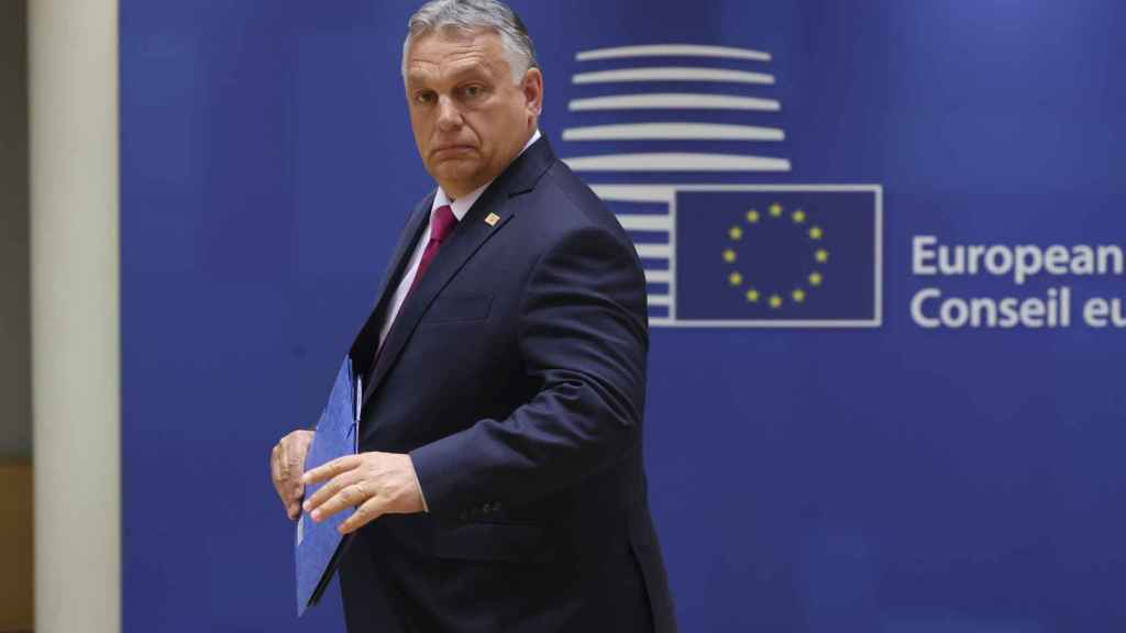 El primer ministro húngaro, Viktor Orbán, durante el último Consejo Europeo.