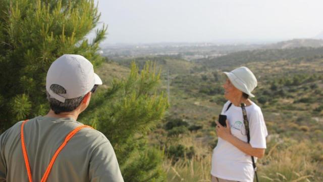 Participantes de la ruta organizada por El Campello en Les Puntes de Gosàlvez.