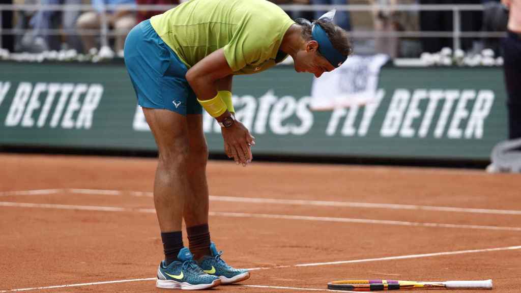 La felicidad de Rafa Nadal después de ganar.