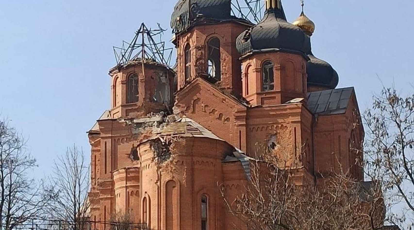 Uno de los templos bombardeados por Rusia.