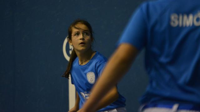 Miriam Fernández durante el juego