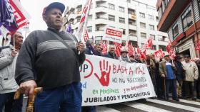 Imagen de archivo de una manifestación de pensionistas en León.