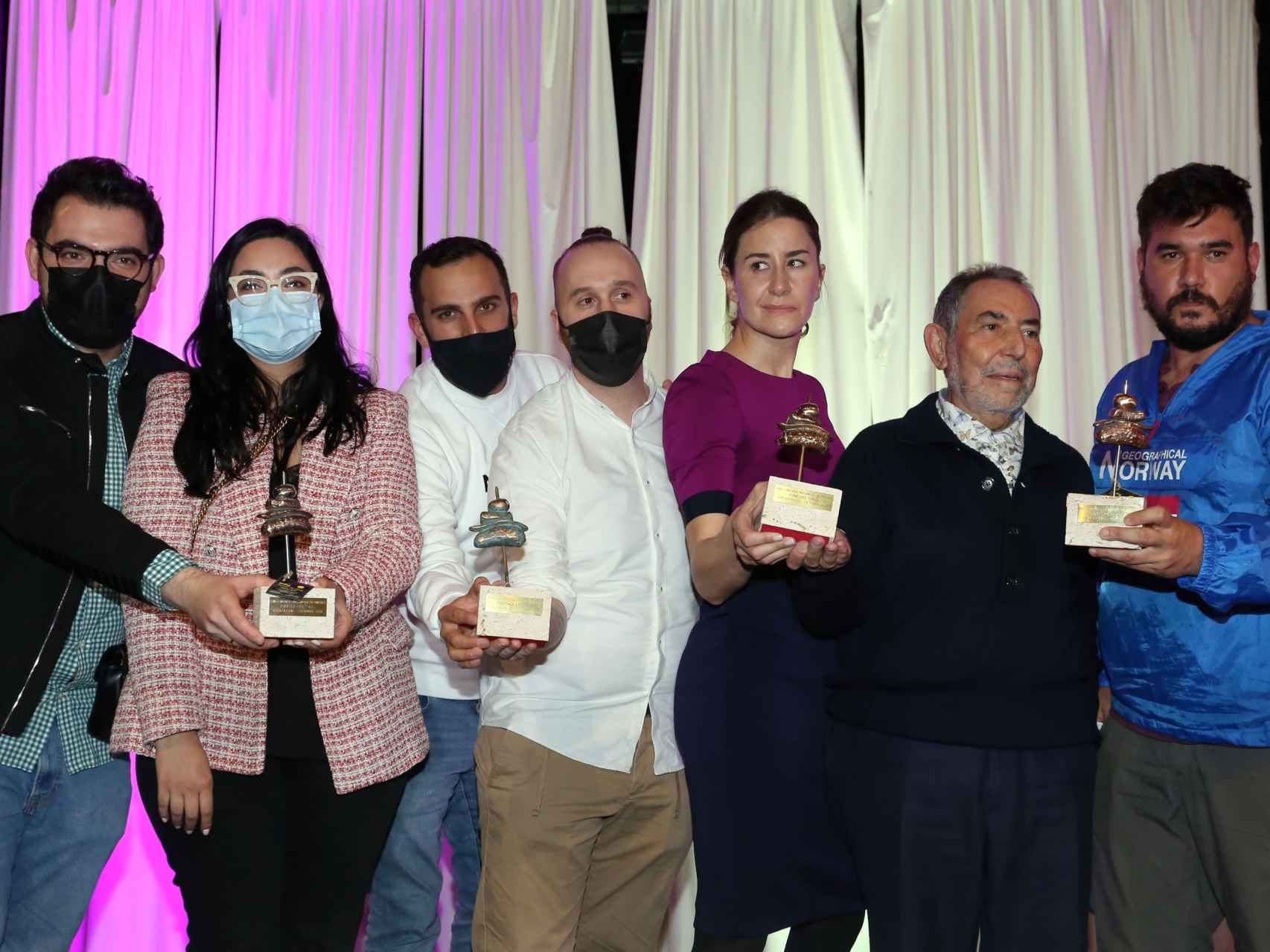 Entrega de premios de la pasada edición del Concurso Provincial de Pinchos de Valladolid.