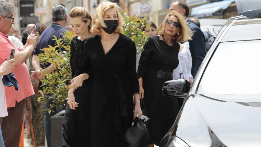 Concha Spínola en el último adiós a su marido, 'El Litri', en una imagen tomada en mayo de 2022.
