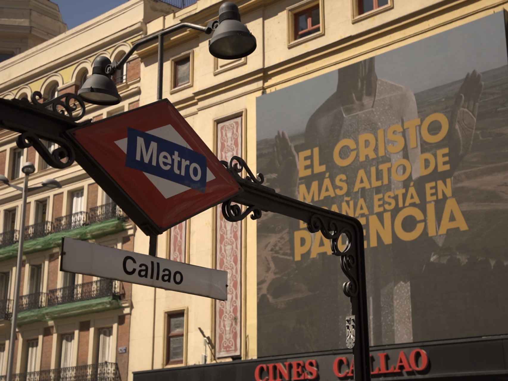 El Cristo del Otero de Palencia, protagonista de una importante campaña de publicidad en Callao.
