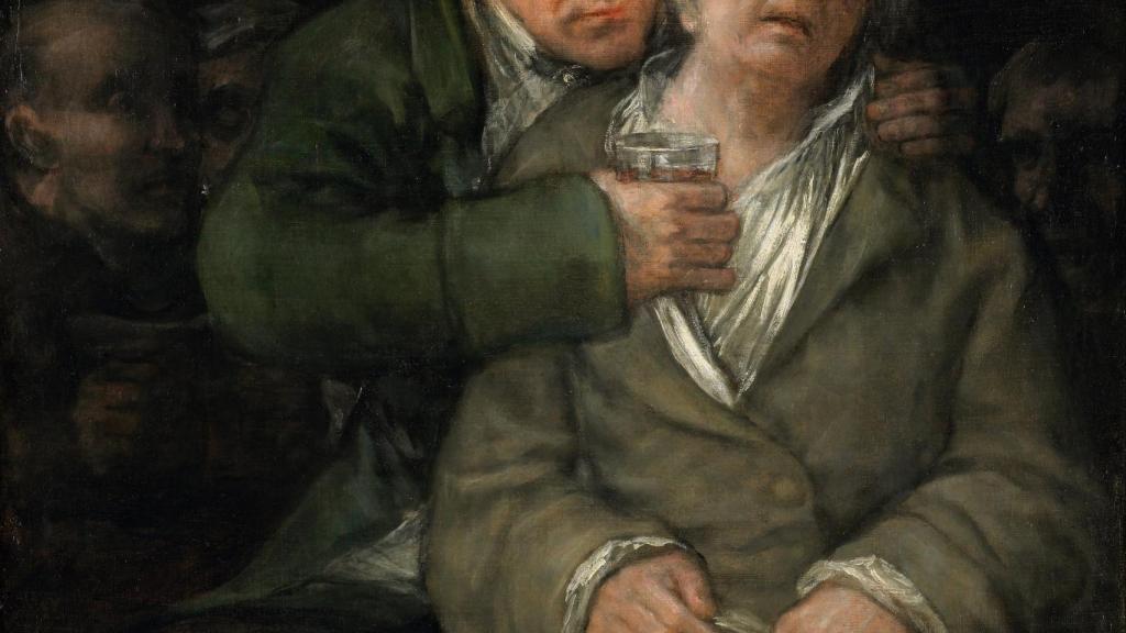 Goya: 'Autorretrato con el doctor Arrieta', 1820 (detalle). Minneapolis Institute of Arts