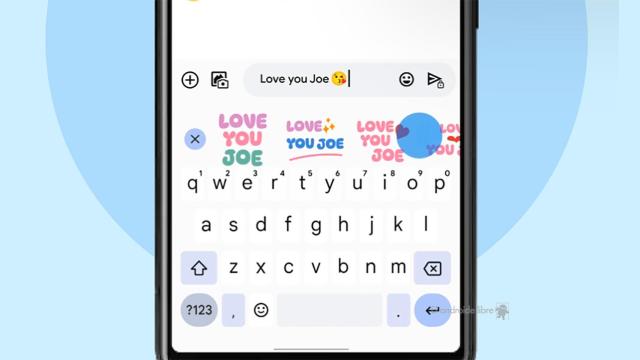 Crea stickers personalizados en el teclado de Google según lo que teclees