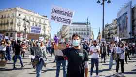 Manifestación de enfermeros y enfermeras contra el Gobierno de la Comunidad de Madrid.
