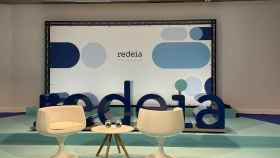 Nueva imagen corporativa de Red Eléctrica, que pasa a llamarse Redeia.