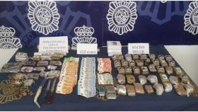 Droga incautada en Fuengirola.