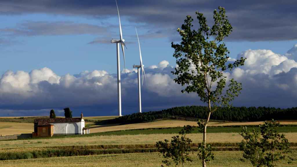 Parque eólico Las Tadeas que Capital Energy tiene instalado en la provincia de Palencia