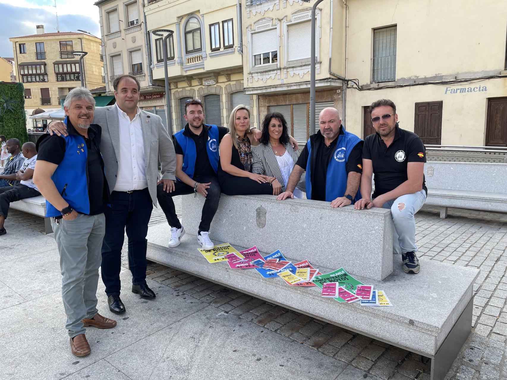 Presentación de la concentración de motos del Club Pata Negra, en el municipio salmantino de Guijuelo, este miércoles.