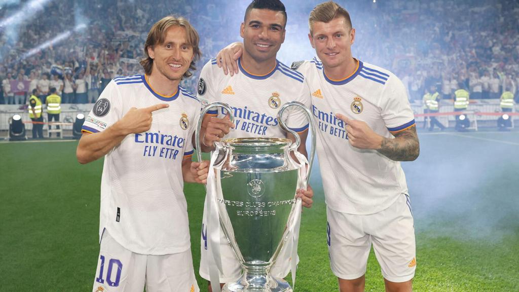 Luka Modric, Casemiro y Toni Kroos