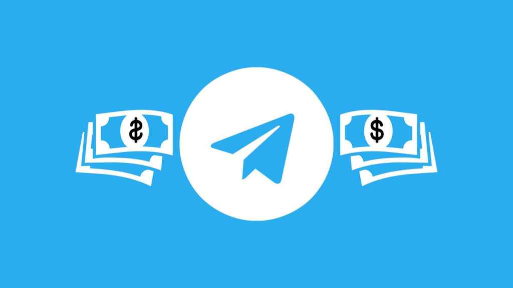 Fotomontaje con el logo de Telegram en blanco.