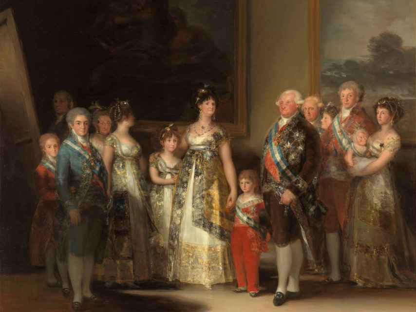 La familia de Carlos IV, retratada por Francisco de Goya en 1800.