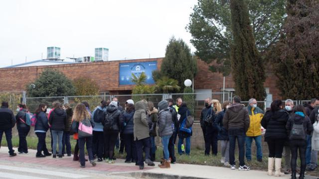 Concentración en marzo frente a las instalaciones de Fico Mirrors en Soria