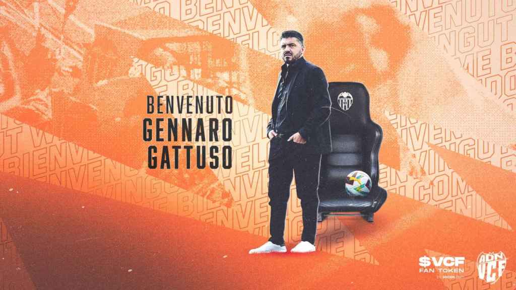 Anuncio del Valencia CF de Gennaro Gattuso como su nuevo entrenador