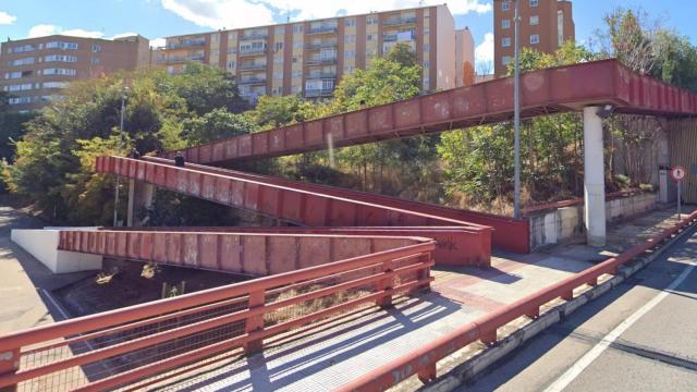 Pasarela peatonal del barranco de El Alamín de Guadalajara. Foto: Ayuntamiento de Guadalajara.