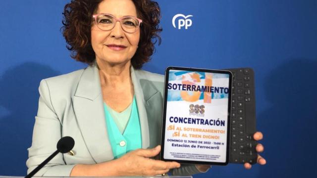 La diputada talaverana Carmen Riolobos, este viernes en rueda de prensa