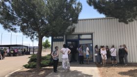 Asamblea de trabajadores en Cerealto Siro, en Venta de Baños (Palencia)