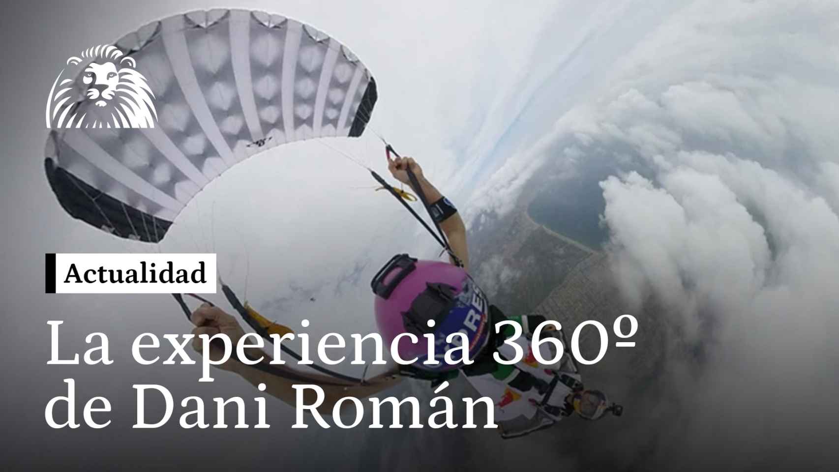 Vive la experiencia 360º del salto base de Dani Román
