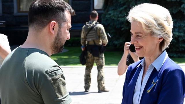 Von der Leyen y Zelenski en KIev.