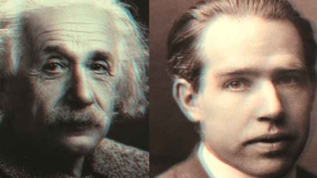 Albert Einstein y Niels Bohr