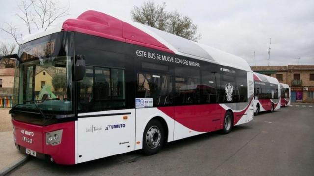 Autobuses urbanos de Toledo, en una imagen de archivo