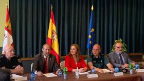 Le delegada del Gobierno, Virginia Barcones, presidiendo este lunes la Comisión Territorial de Asistencia a la Delegada del Gobierno en Castilla y León, en Duruelo de la Sierra.