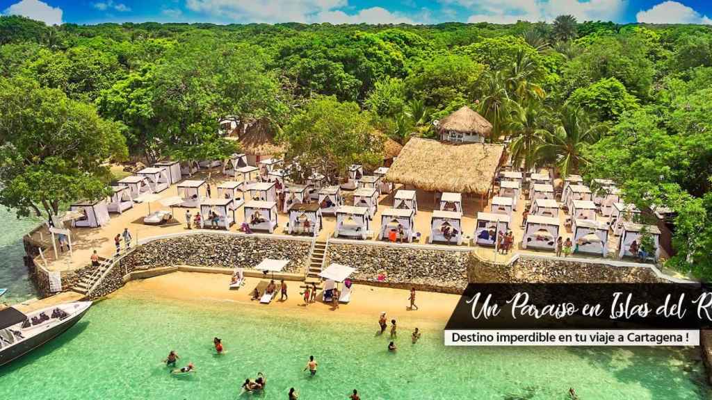 Vistas del Bora Bora Beach Club Cartagena.
