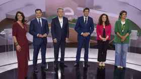Los seis candidatos a la Presidencia de la Junta de Andalucía en el debate de la RTVA.