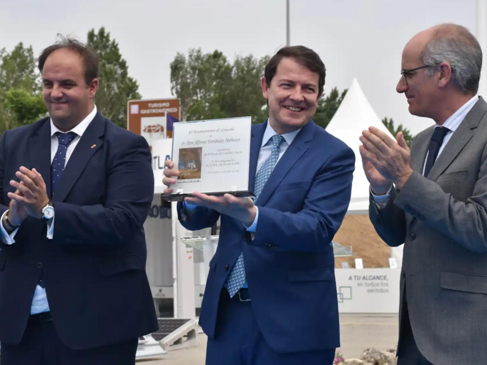 El presidente de la Junta, Alfonso Fernández Mañueco, inaugura la XX Edición de la Feria de la Industria Cárnica Guijuelo 2022 - FIC 22.