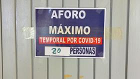 Cartel aforo máximo