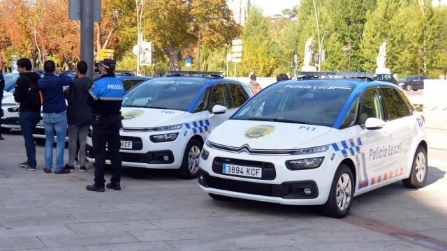 Vehículos de la Policía Local de Burgos.