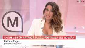 Patrícia Plaja antes de que su escote fuese censurado en TV3.