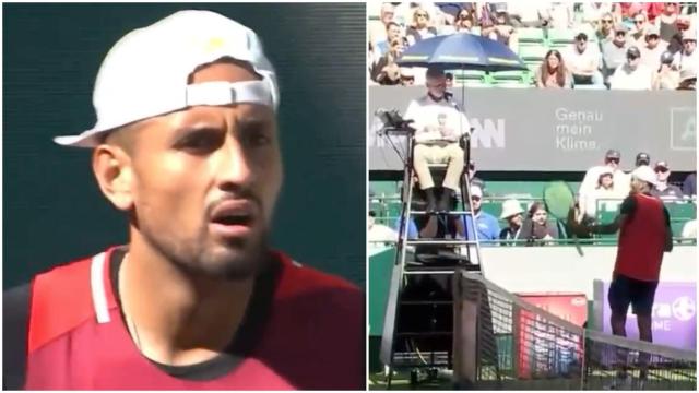 La protesta de Kyrgios en el torneo de Halle