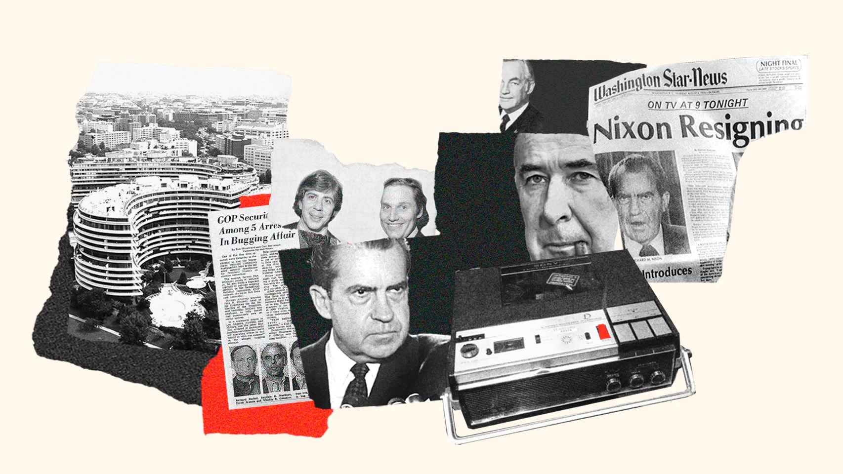 Ilustración del artículo '50 años del Watergate: la investigación sobre Trump y el Capitolio revive la pesadilla americana'