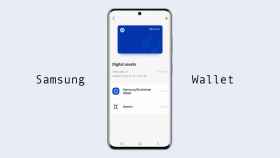 Samsung Wallet en un fotomontaje.