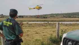 Participación de la Guardia Civil en el incendio en la Sierra de la Culebra (Zamora)