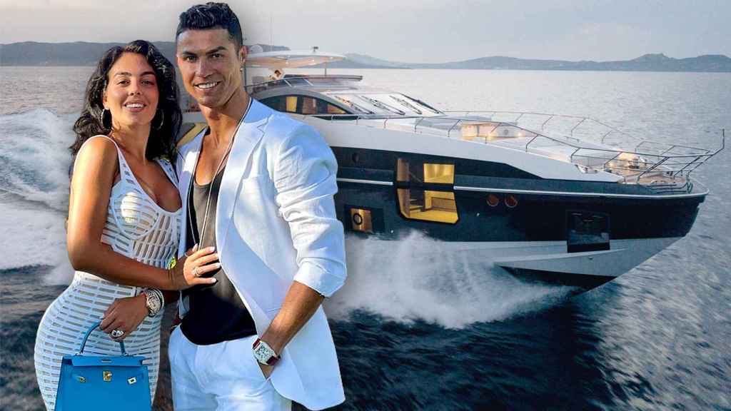 Así es el espectacular yate de 6,5 millones de euros del que Cristiano Ronaldo y Georgina Rodríguez disfrutan en Mallorca