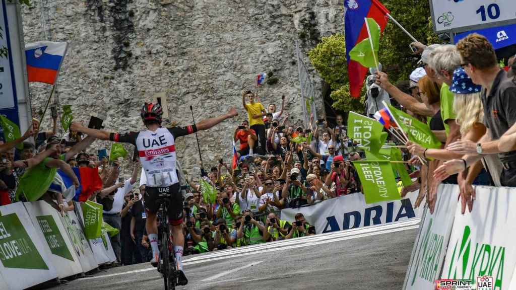 Tadej Pogacar gana una etapa en el Tour de Eslovenia