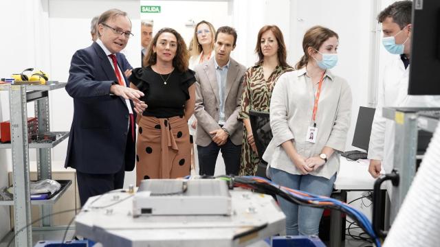 La consejera de Movilidad y Transformación Digital, María González Corral, en su visita al Parque Tecnológico de Boecillo