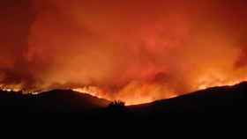 Imagen del incendio de la Sierra de la Culebra.
