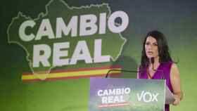 La candidata de Vox a la Junta de Andalucía, Macarena Olona, realiza valoración tras el resultado electoral.