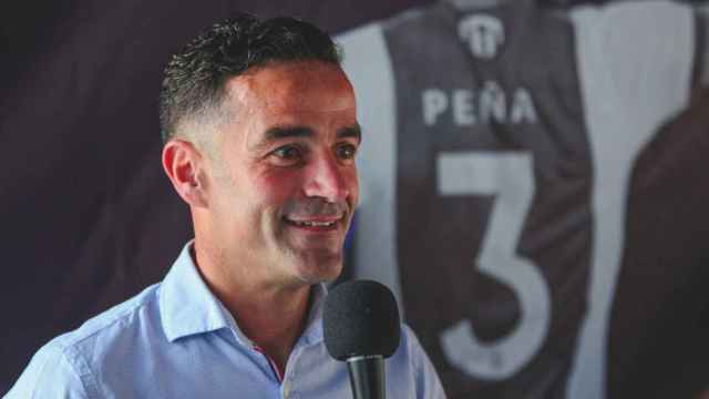 Paco Peña, en su homenaje tras salir del Hércules.