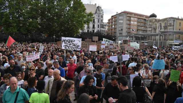 Manifestación por la Sierra de la Culebra en Zamora