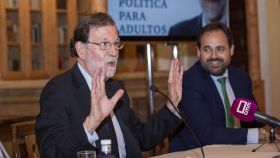 Presentación del libro de Mariano Rajoy en Cuenca. Foto: EP / Lola Pineda.