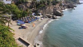 Una imagen de la playa de Calahonda, en Nerja.